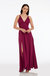 Parker Magenta Front Slit Maxi Dress