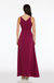 Parker Magenta Front Slit Maxi Dress