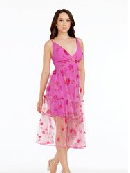 Paulette 3D Rose Dress