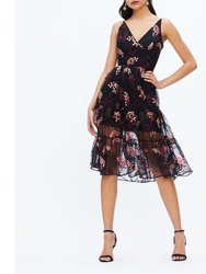 Paulette Garden Sequin Dress - Rasberry Multi