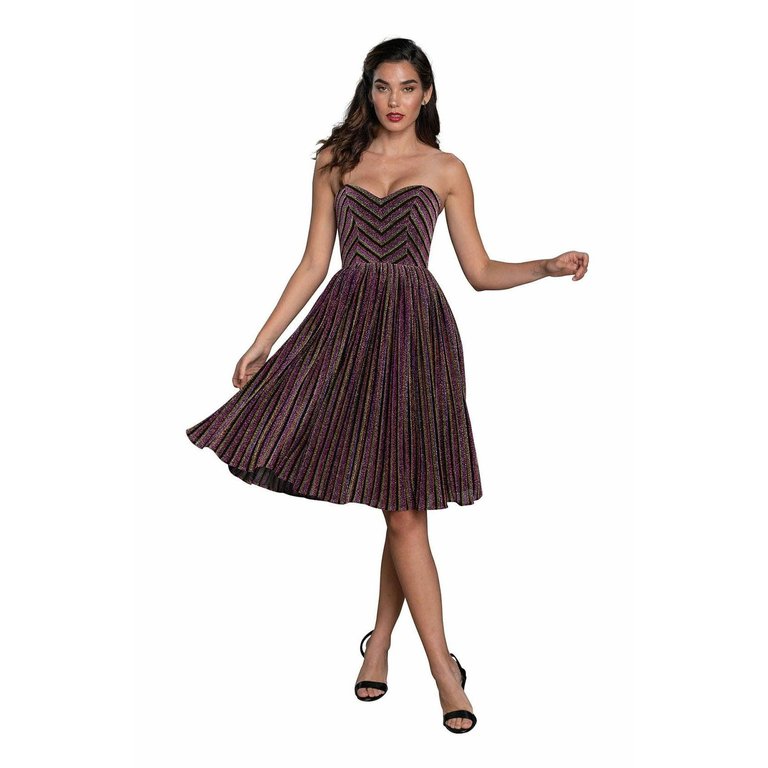 Rosalie Dress - Amethyst Multi