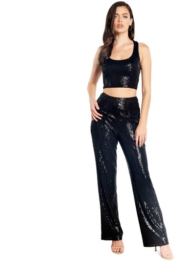 Dress The Population Sequin Wide Leg Pant product