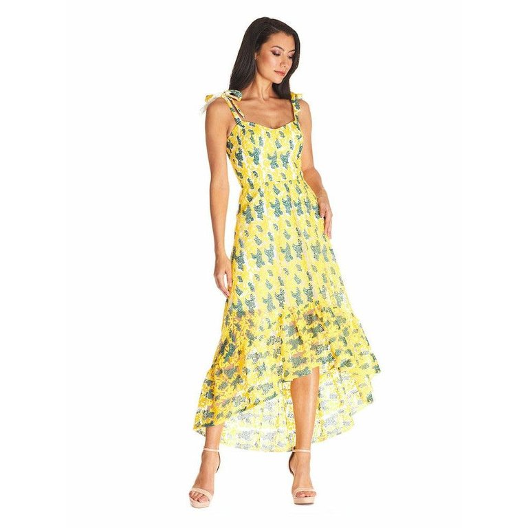 Wren Dress - Canary Multi