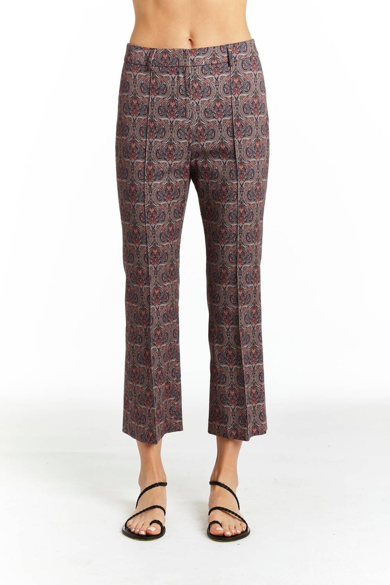 Angelica Printed Pant In Admiral - Admiral