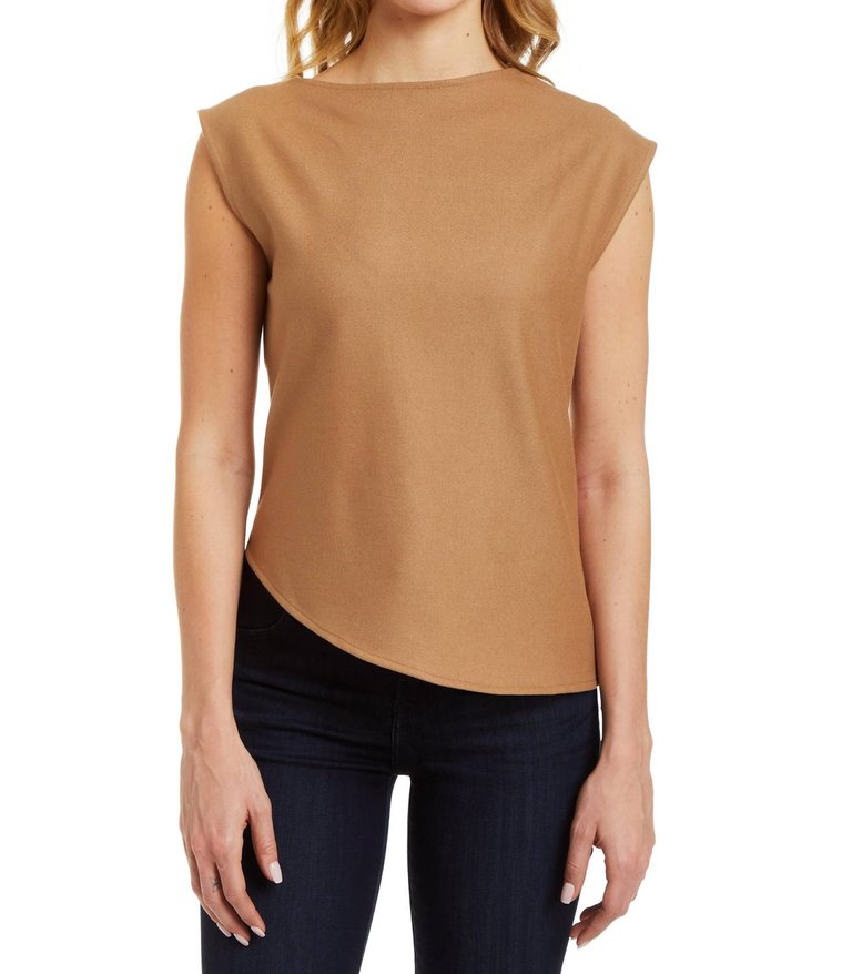 Gemma Top In Camel - Camel