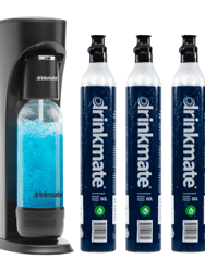 Sparkling Water And Soda Maker, Carbonates Any Drink, Ultimate Bundle - Matte Black