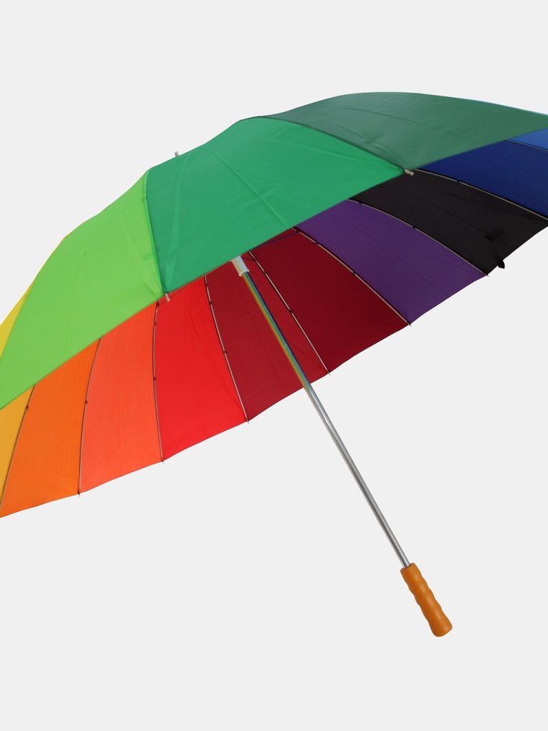 Drizzles Adults Unisex Rainbow Golf Umbrella (Rainbow) (One Size) - Rainbow