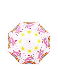 Drizzles Childrens/Kids Sunshine Stick Umbrella (Clear/Pink) (One Size)