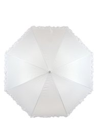 Frilled Bridal Stick Umbrella