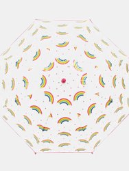 Kids Rainbow Dome Stick Umbrella - Clear/Pink