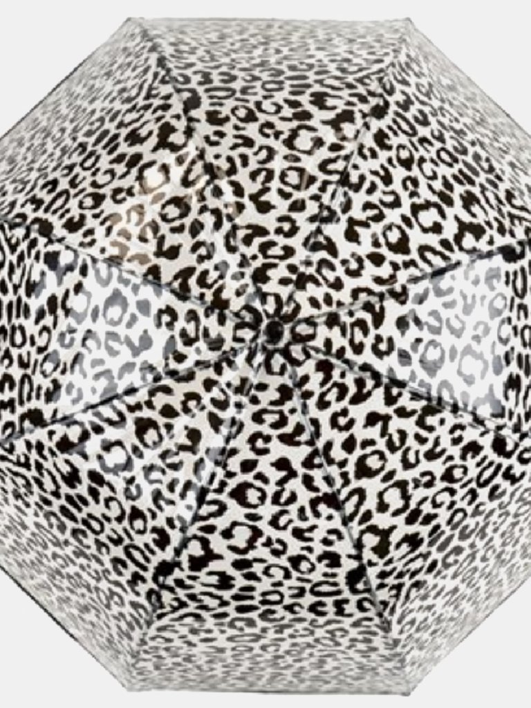 Leopard Print Dome Stick Umbrella