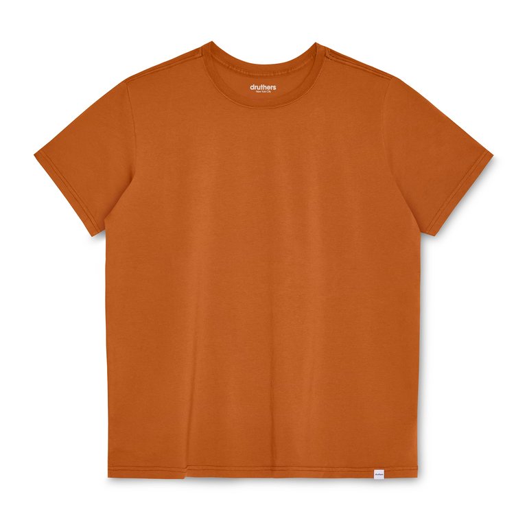 Certified Organic Cotton T-Shirt - Terra Cotta - Terra Cotta