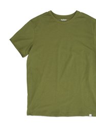 Gots Certified Organic Cotton T-Shirt - Dusty Olive - Dusty Olive
