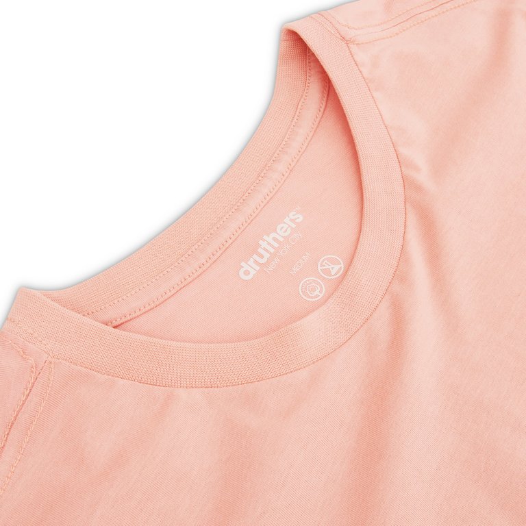 Gots Certified Organic Cotton T-Shirt - Dusty Pink