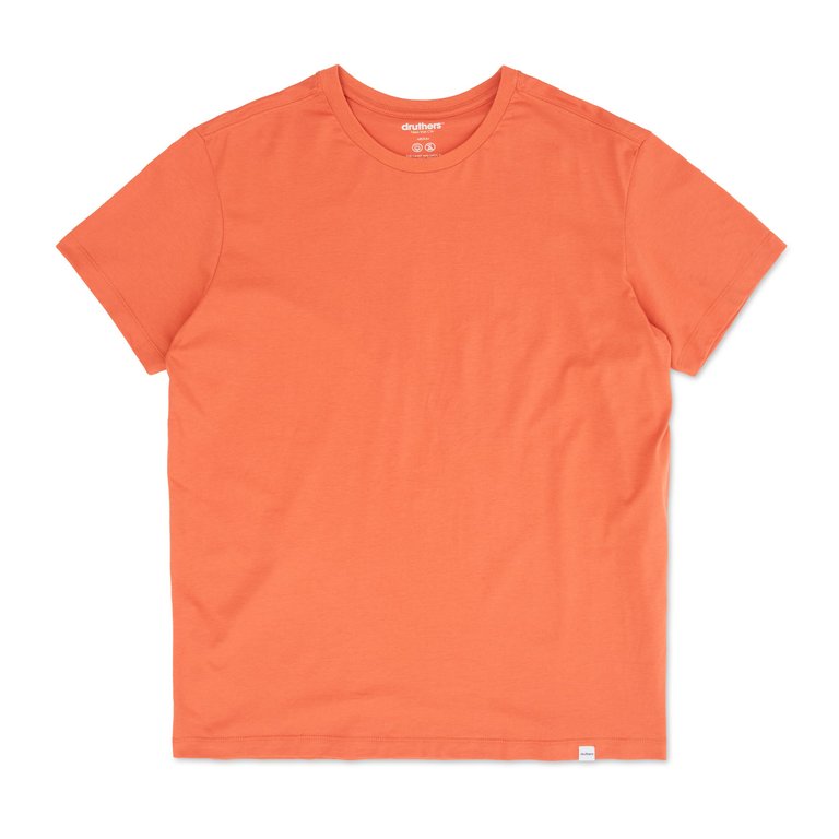 Gots® Certified Organic Cotton T-shirt - Burnt Sienna