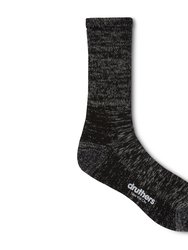 Organic Cotton Defender Boot Sock - Black Mélange
