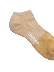 Organic Cotton Everyday Blocked Ankle Sock - Summer Straw