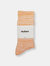 Organic Cotton Everyday Crew Sock - Peach Mélange