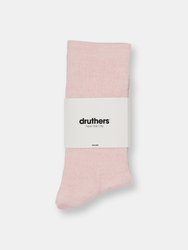 Organic Cotton Everyday Crew Sock - Pink Mélange