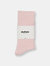 Organic Cotton Everyday Crew Sock - Pink Mélange