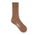 Organic Cotton Rib Slub Crew Sock - Chocolate - Chocolate