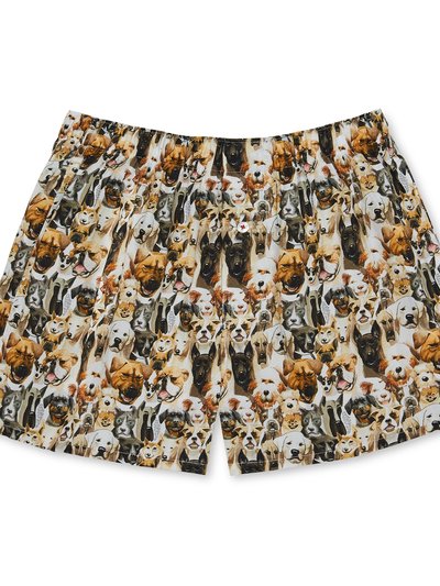 Druthers Organic Cotton Watercolor Dogs Boxer Shorts  product