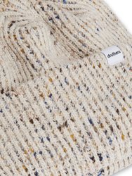 Recycled Cotton Melange 1X1 Rib Beanie