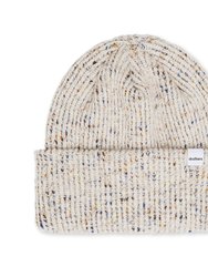 Recycled Cotton Melange 1X1 Rib Beanie - Cereal Melange