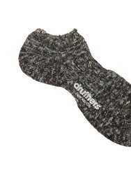 Recycled Cotton Mélange Ankle Sock - Charcoal Mélange - Charcoal Mélange