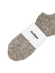 Recycled Cotton Mélange Ankle Sock - Grey Mélange