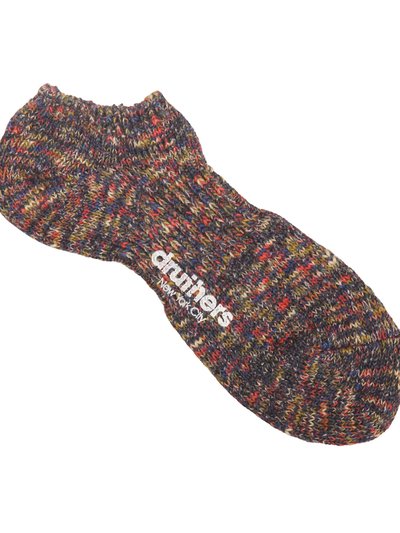 Druthers Recycled Cotton Mélange Ankle Sock - Navy Mélange product