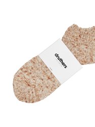 Recycled Cotton Mélange Ankle Sock - Sand Mélange