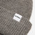 Recycled Cotton Ribbed Knit Beanie - Medium Grey Heather