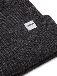 Recycled Cotton Ribbed Knit Beanie