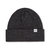 Recycled Cotton Ribbed Knit Beanie - Charcoal