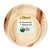 Palm Leaf Plate Party Set (50 Pcs.) - Round 10" Dinner Plate Pack (25 Pcs.), 7" Dessert Cake Plate (25 Pcs.)