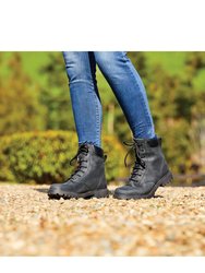 Mens Venturer Leather Lace Boots - Black