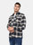 Duck and Cover Mens Francore Checked Overshirt (Navy) - Navy