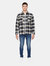 Duck and Cover Mens Francore Checked Overshirt (Navy)