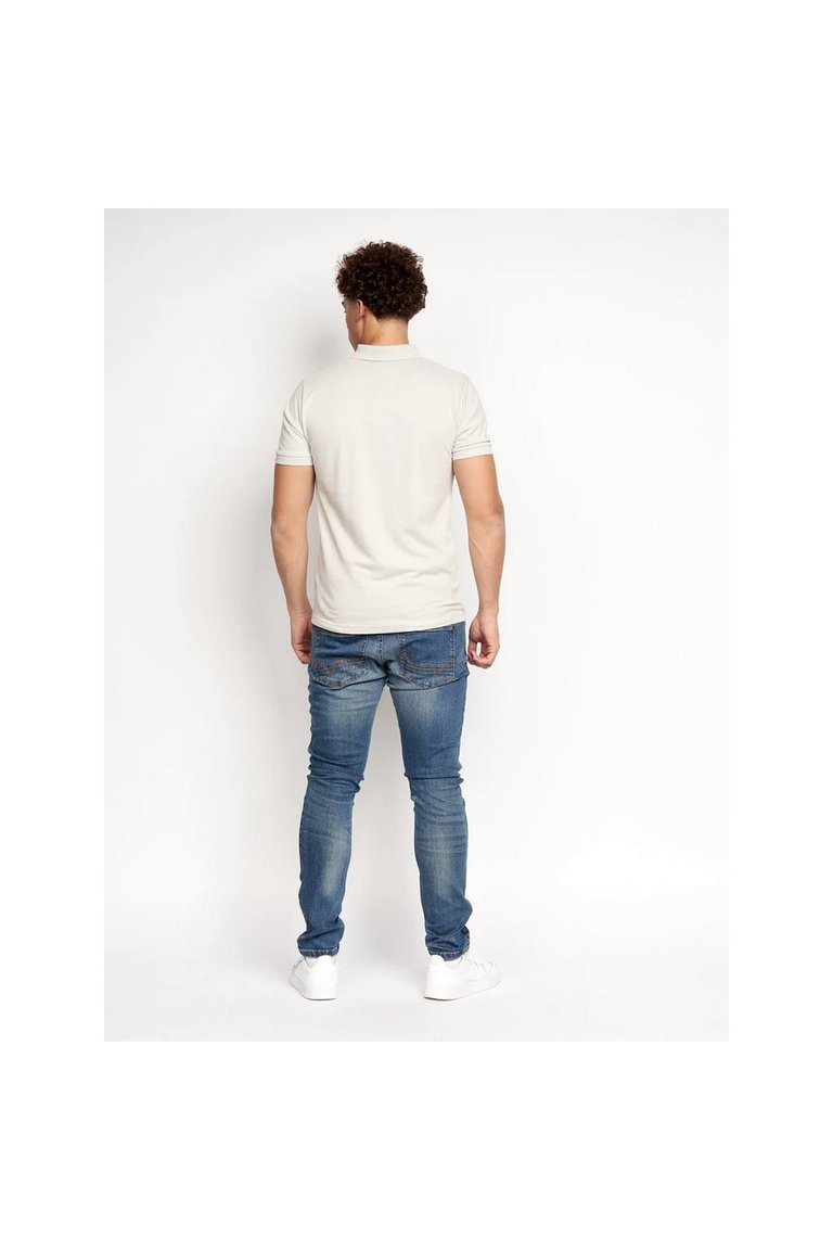 Mens Bassos Polo Shirt - Off White