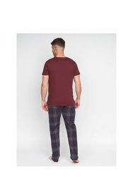 Mens Callister Pajama Set - Burgundy