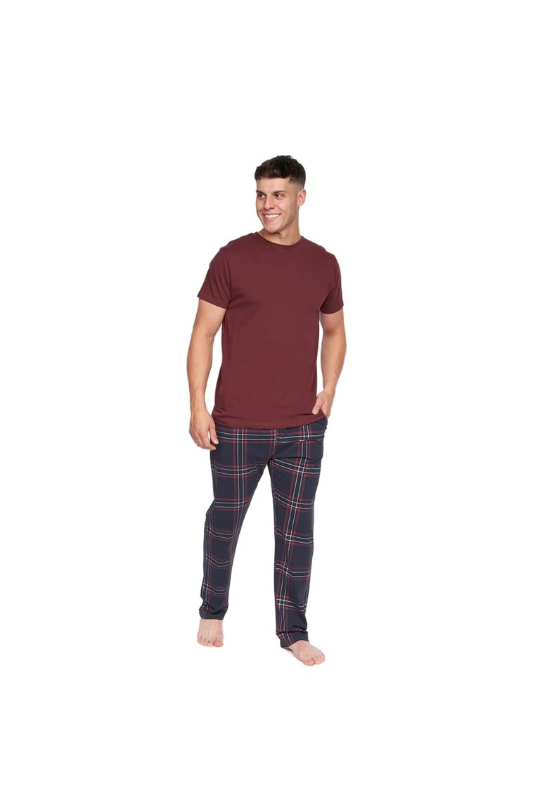 Mens Callister Pajama Set - Burgundy - Burgundy
