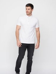 Mens Chilltowns Polo Shirt - White - White