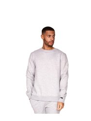 Mens Felaweres Crew Neck Sweatshirt - Grey Marl