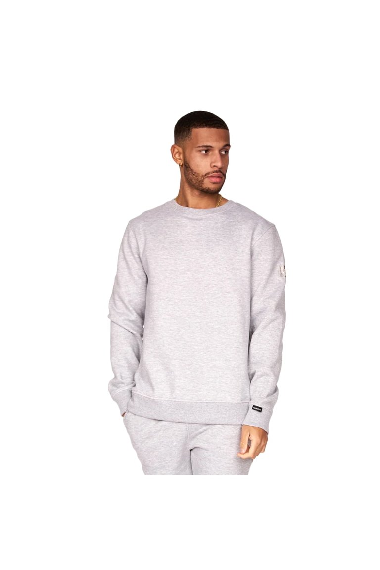 Mens Felaweres Crew Neck Sweatshirt - Grey Marl