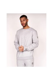 Mens Felaweres Crew Neck Sweatshirt - Grey Marl