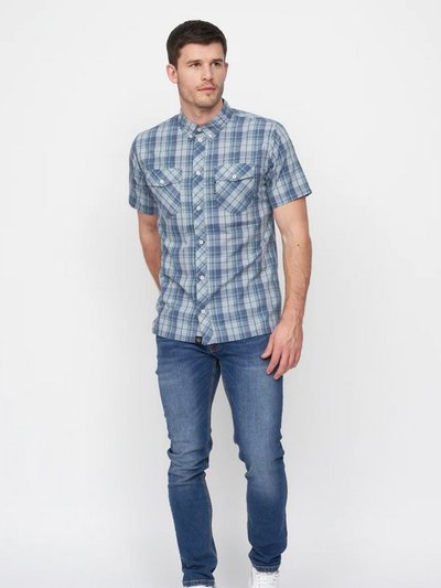 Duck and Cover Mens Femington Checked Shirt - Blue product