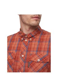 Mens Femington Checked Shirt - Red