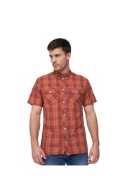 Mens Femington Checked Shirt - Red