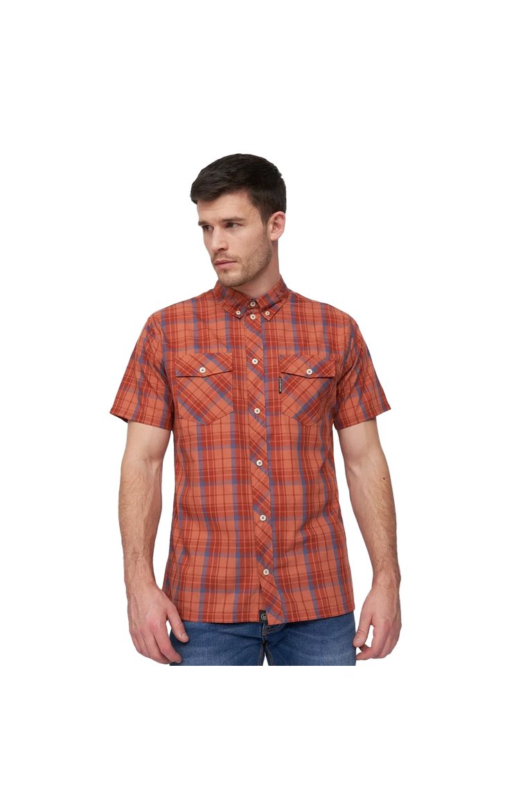 Mens Femington Checked Shirt - Red